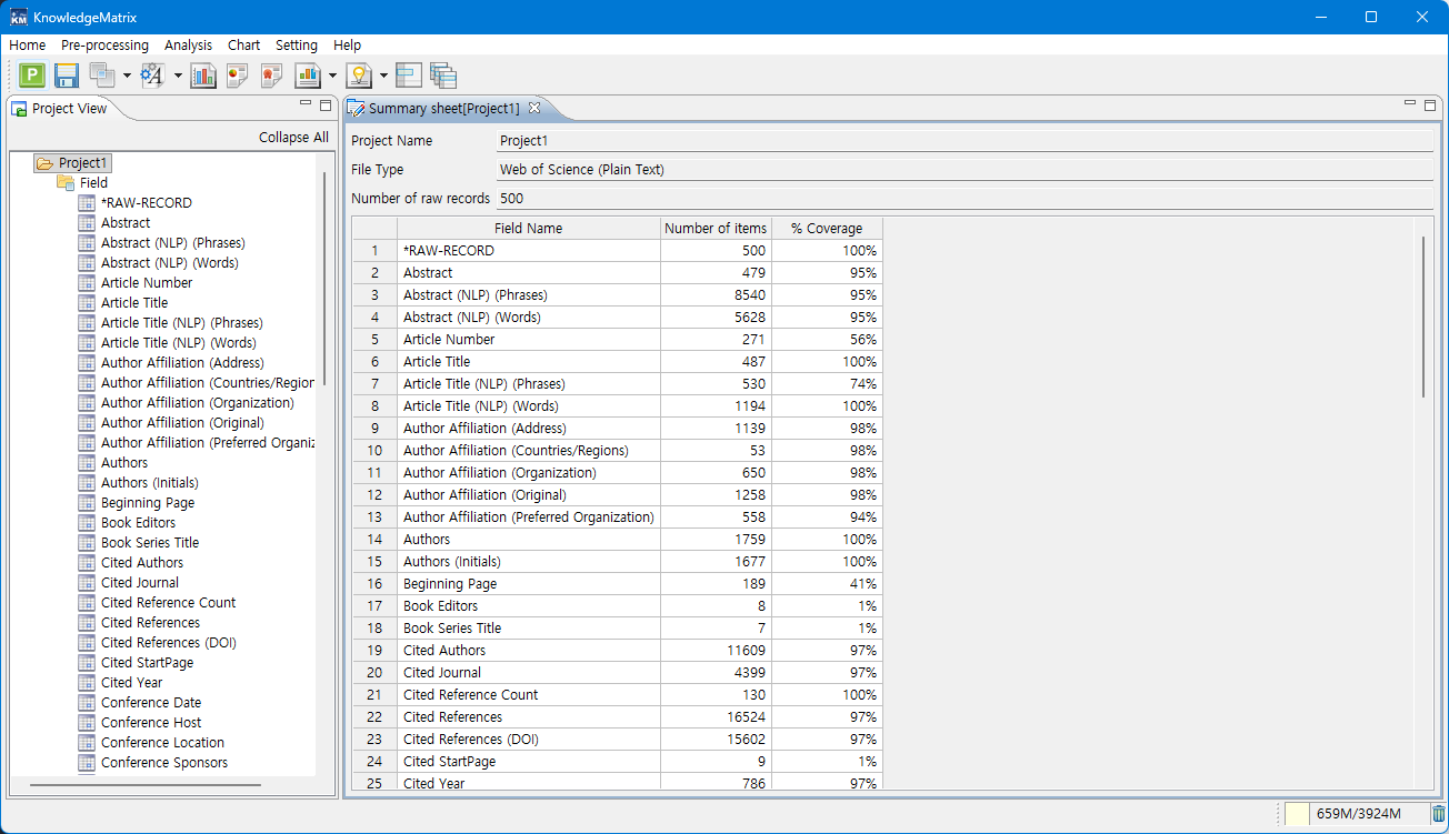 프로젝트 생성 Import filter